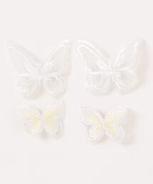 カヤ（カヤ）の「【カヤ】蝶々飾り4個セット（バレッタ/ヘアクリップ）」