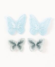 カヤ（カヤ）の「【カヤ】蝶々飾り4個セット（バレッタ/ヘアクリップ）」