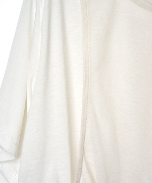 AULA AILA（アウラアイラ）の「レイヤードツイストデザインＴシャツ（Tシャツ/カットソー・レディース・レッド/ホワイト/ブラック・0）」の17枚目の写真