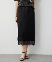 Whim Gazette | サテンレーススカート(スカート)