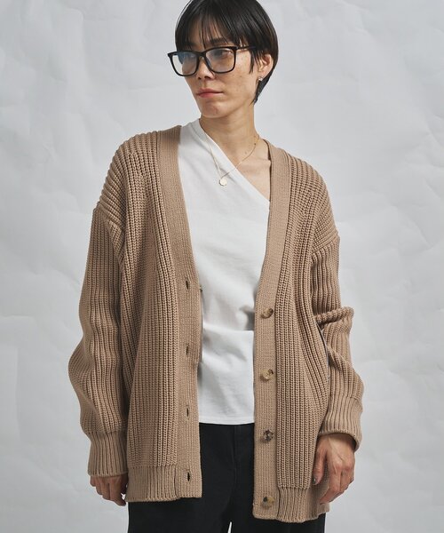 Whim Gazette(ウィムガゼット)の「【GEMINI】片畔カーディガン(カーディガン/ボレロ・レディース・ホワイト系その他/キャメル・FREE)」の2枚目の写真