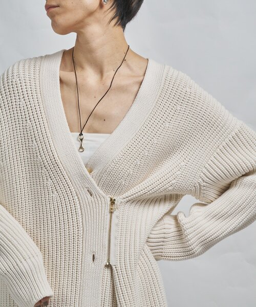Whim Gazette(ウィムガゼット)の「【GEMINI】片畔カーディガン(カーディガン/ボレロ・レディース・ホワイト系その他/キャメル・FREE)」の22枚目の写真