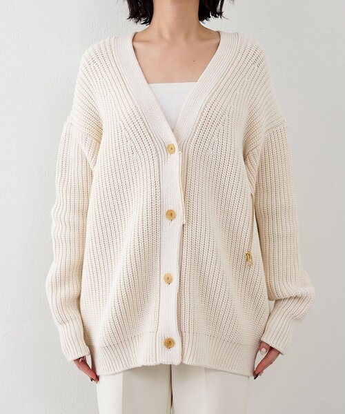 Whim Gazette(ウィムガゼット)の「【GEMINI】片畔カーディガン(カーディガン/ボレロ・レディース・ホワイト系その他/キャメル・FREE)」の11枚目の写真