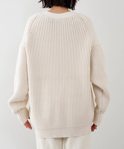 Whim Gazette(ウィムガゼット)の「【GEMINI】片畔カーディガン(カーディガン/ボレロ・レディース・ホワイト系その他/キャメル・FREE)」の9枚目の写真