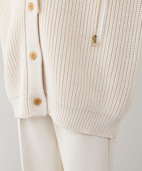Whim Gazette(ウィムガゼット)の「【GEMINI】片畔カーディガン(カーディガン/ボレロ・レディース・ホワイト系その他/キャメル・FREE)」の6枚目の写真