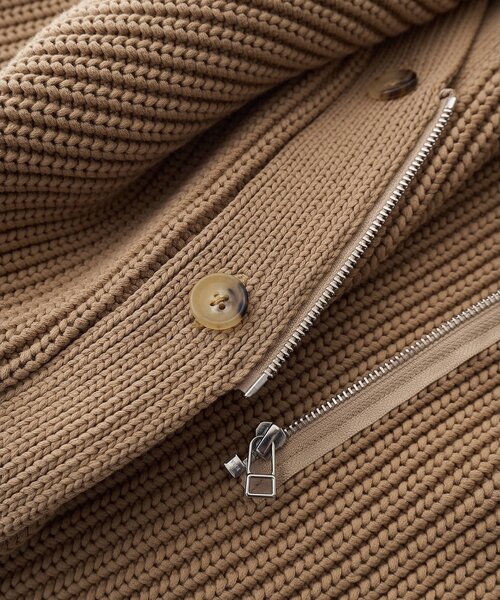 Whim Gazette(ウィムガゼット)の「【GEMINI】片畔カーディガン(カーディガン/ボレロ・レディース・ホワイト系その他/キャメル・FREE)」の3枚目の写真