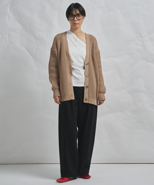 Whim Gazette(ウィムガゼット)の「【GEMINI】片畔カーディガン(カーディガン/ボレロ・レディース・ホワイト系その他/キャメル・FREE)」の21枚目の写真