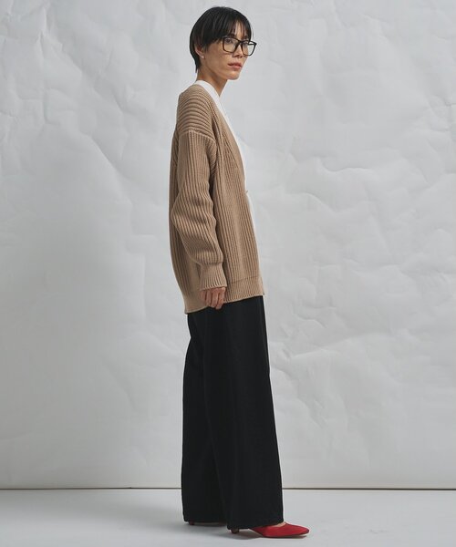 Whim Gazette(ウィムガゼット)の「【GEMINI】片畔カーディガン(カーディガン/ボレロ・レディース・ホワイト系その他/キャメル・FREE)」の14枚目の写真