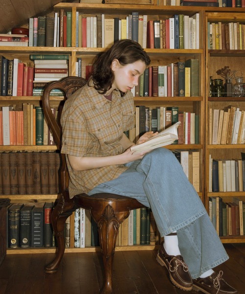 Zooodle(ズードル)の「Tab sleeve check shirt - タブスリーブ半袖チェックシャツ -(シャツ/ブラウス・メンズ・レッド/ブルー・MEDIUM/LARGE)」の19枚目の写真