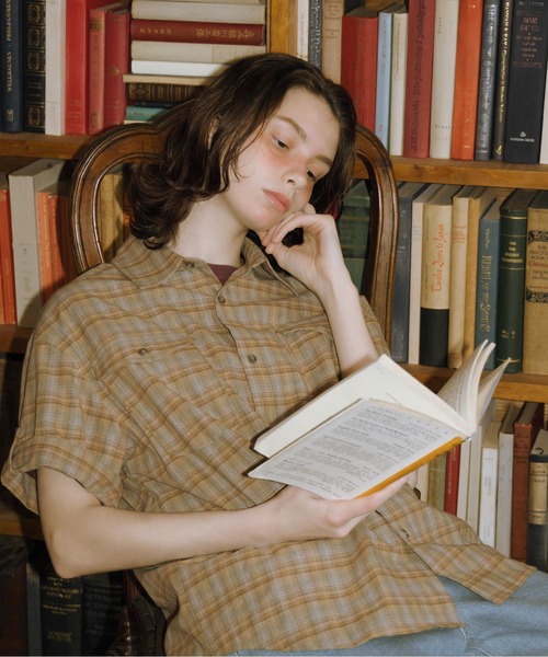 Zooodle(ズードル)の「Tab sleeve check shirt - タブスリーブ半袖チェックシャツ -(シャツ/ブラウス・メンズ・レッド/ブルー・MEDIUM/LARGE)」の12枚目の写真