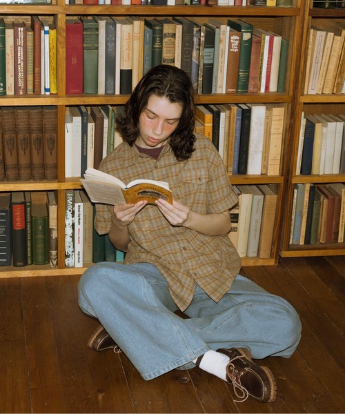 Zooodle(ズードル)の「Tab sleeve check shirt - タブスリーブ半袖チェックシャツ -(シャツ/ブラウス・メンズ・レッド/ブルー・MEDIUM/LARGE)」の15枚目の写真