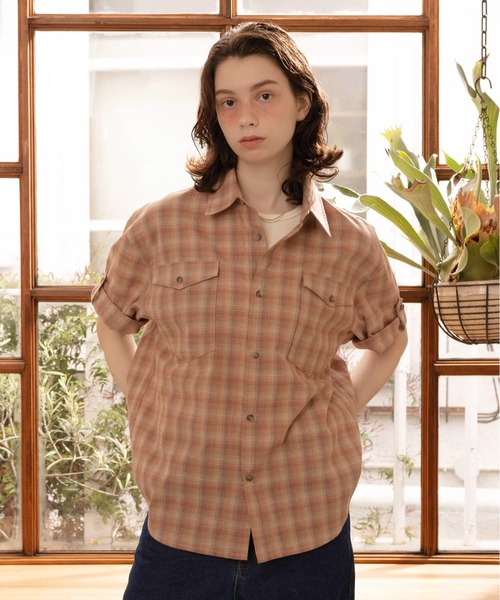 Zooodle(ズードル)の「Tab sleeve check shirt - タブスリーブ半袖チェックシャツ -(シャツ/ブラウス・メンズ・レッド/ブルー・MEDIUM/LARGE)」の16枚目の写真