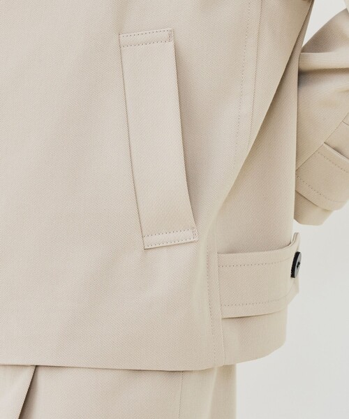 GALERIE VIE（ギャルリー ヴィー）の「コットンウールギャバジン ハイネックショートコート（その他アウター・レディース・ライトベージュ・FREE）」の9枚目の写真