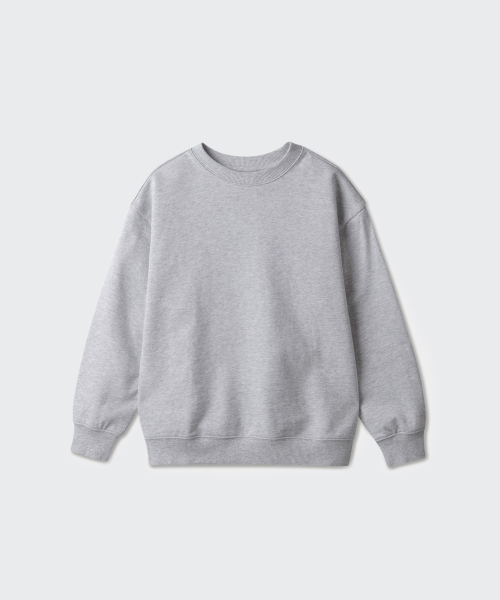 MUSINSA STANDARD KIDS（ムシンサスタンダードキッズ）の「オーバーサイズスウェットシャツ [ミディアムグレー]（スウェット・レディース・その他・120/130/150/140/110/100/160）」の8枚目の写真