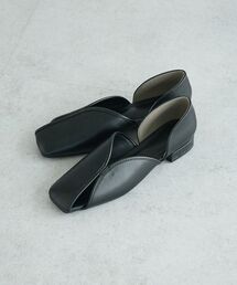 CRAFT STANDARD BOUTIQUE | アシンメトリーカットフラットシューズ(パンプス)