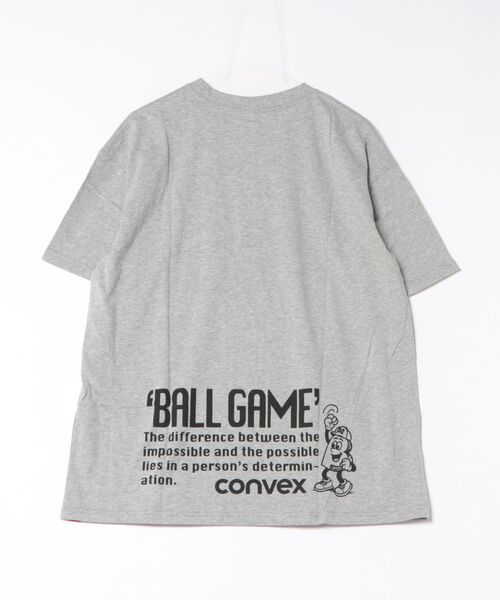 CONVEX（コンベックス）の「BALLｹﾞｰﾑ / WIDE-T（大人）（Tシャツ/カットソー・メンズ・杢グレー/イエロー/オフホワイト・LARGE/MEDIUM）」の4枚目の写真