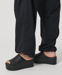 UNITED ARROWS | レザー プラットフォーム ミュール/サンダル(サンダル)