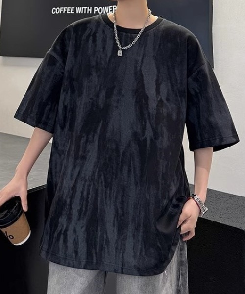 link lot(リンクロット)の「マーブルルーズフィット ニュアンスTシャツ(Tシャツ/カットソー・メンズ・ブラック/ホワイト・L/M)」の2枚目の写真