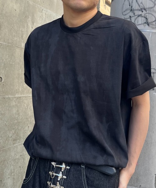 link lot(リンクロット)の「マーブルルーズフィット ニュアンスTシャツ(Tシャツ/カットソー・メンズ・ブラック/ホワイト・L/M)」の8枚目の写真