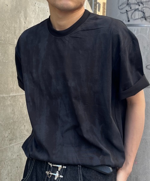 link lot(リンクロット)の「マーブルルーズフィット ニュアンスTシャツ(Tシャツ/カットソー・メンズ・ブラック/ホワイト・L/M)」の10枚目の写真