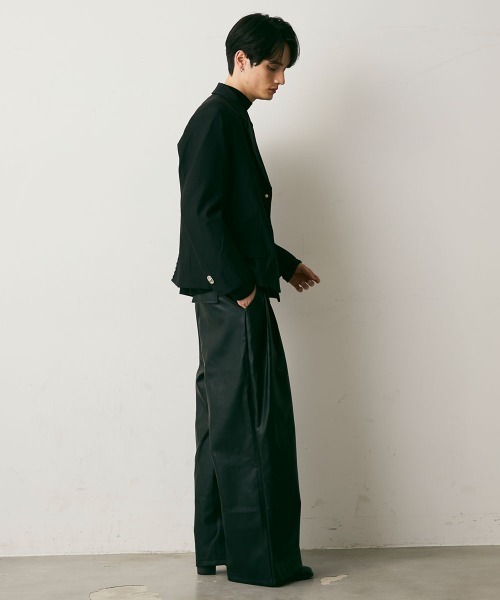 Shoowtime（ショウタイム）の「Faux Leather Flare Wide Pants / 合成皮革フレアワイドパンツ（その他パンツ・メンズ・ブラック・X-LARGE/LARGE/MEDIUM）」の15枚目の写真