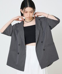 NOMINE | ハーフスリーブダブルジャケット(テーラードジャケット)