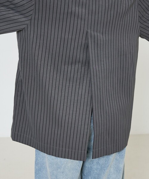 NOMINE（ノミネ）の「ハーフスリーブダブルジャケット（テーラードジャケット・レディース・チャコールグレー・フリー）」の12枚目の写真