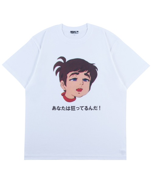 MEDICOM TOY(メディコムトイ)の「MLE × チャージマン研! 狂ってるんだ! Tシャツ(フィギュア・メンズ・ホワイト・X-LARGE/LARGE/MEDIUM/SMALL)」の1枚目の写真