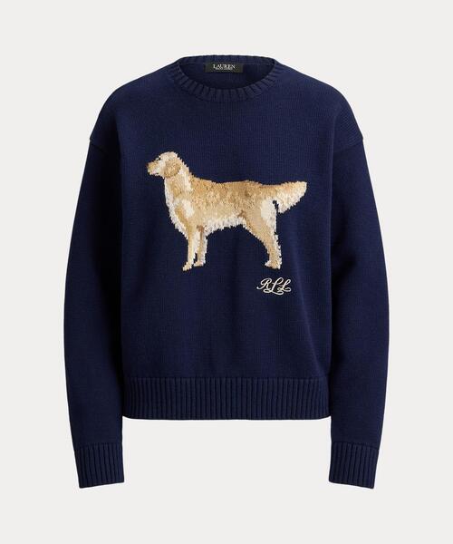 LAUREN RALPH LAUREN（ローレン ラルフ ローレン）の「インターシャニット ゴールデン レトリバー セーター（ニット/セーター・レディース・マルチ・L/M/S/XS）」の8枚目の写真