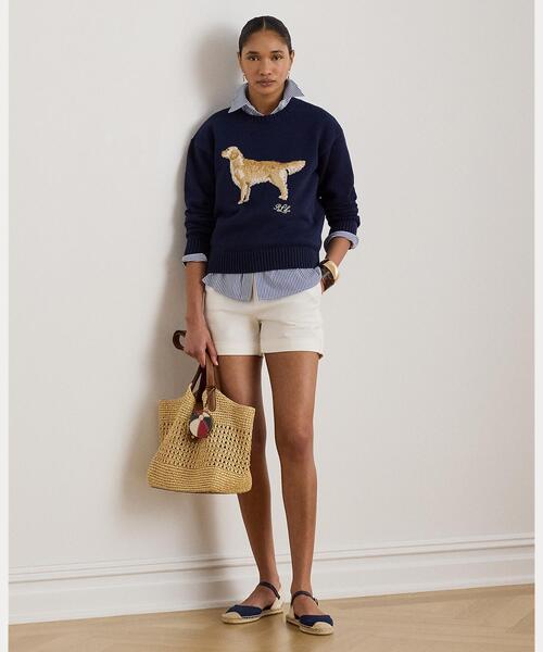 LAUREN RALPH LAUREN（ローレン ラルフ ローレン）の「インターシャニット ゴールデン レトリバー セーター（ニット/セーター・レディース・マルチ・L/M/S/XS）」の7枚目の写真