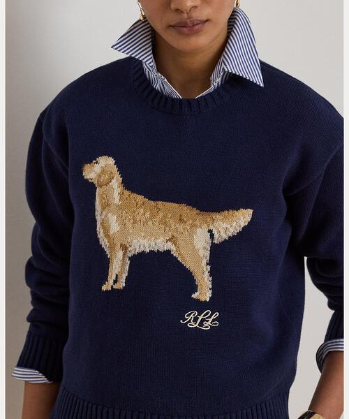 LAUREN RALPH LAUREN（ローレン ラルフ ローレン）の「インターシャニット ゴールデン レトリバー セーター（ニット/セーター・レディース・マルチ・L/M/S/XS）」の5枚目の写真
