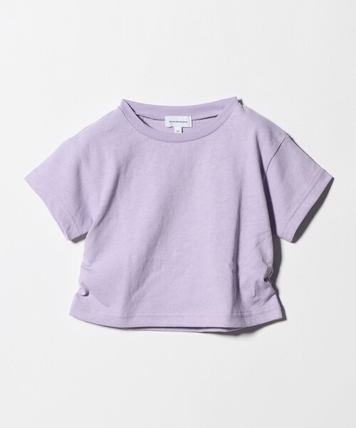 green label relaxing(グリーンレーベルリラクシング)の「【WEB限定】サイドギャザー チビ Tシャツ 100cm-160cm(Tシャツ/カットソー・キッズ・オレンジ/ライラック/ライム・130cm/160cm/100cm/150cm/120cm/110cm/140cm)」の7枚目の写真