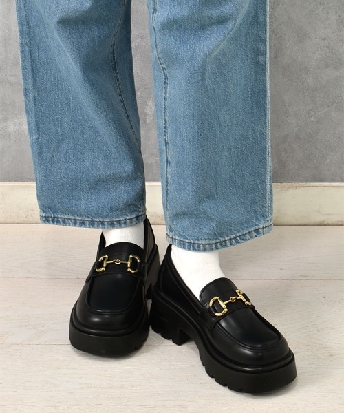 Bleu Bleuet（ブルーブルーエ）の「【ZOZO限定】ビット厚底ローファー（ローファー・レディース・ダークブラウン/ブラック・LL/L/M/S）」の20枚目の写真