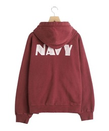 REMI RELIEF NAVY LABEL / レミレリーフ ネイビーレーベル：NEW SP加工3飛び裏毛ZIPパーカ(NAVY)：RN30389287AK[STD]