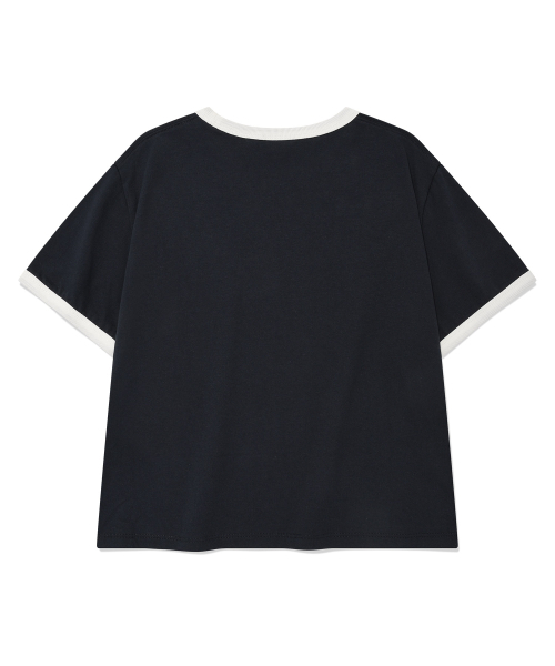 COVERNAT WOMAN（カバーナットウーマン）の「ウーマンクロップクーパーロゴリンガーTシャツネイビー（Tシャツ/カットソー・レディース・その他・WS/WM）」の3枚目の写真