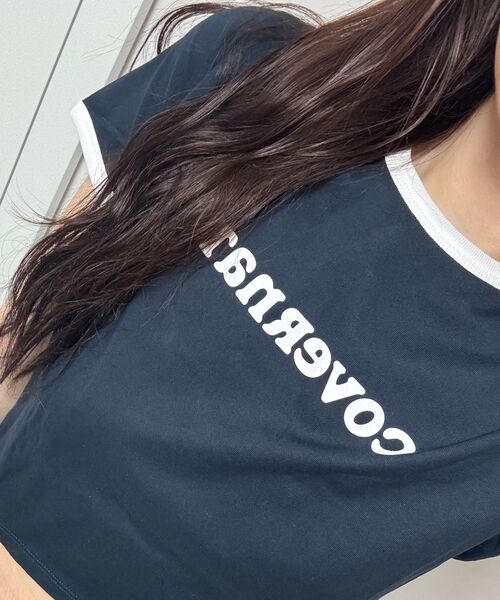 COVERNAT WOMAN（カバーナットウーマン）の「ウーマンクロップクーパーロゴリンガーTシャツネイビー（Tシャツ/カットソー・レディース・その他・WS/WM）」の11枚目の写真