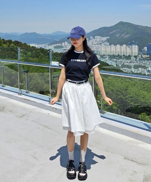 COVERNAT WOMAN（カバーナットウーマン）の「ウーマンクロップクーパーロゴリンガーTシャツネイビー（Tシャツ/カットソー・レディース・その他・WS/WM）」の17枚目の写真
