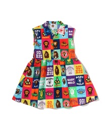 A BATHING APE（アベイシングエイプ）の「BABY MILO PATCHWORK OPEN COLLAR SHIRT DRESS（ワンピース）」