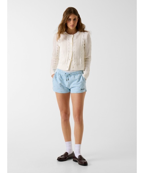 GUESS JEANS（ゲスジーンズ）の「GUESS JEANS POINTELLE Cardigan（カーディガン/ボレロ・レディース・オフホワイト・X-SMALL/SMALL/MEDIUM）」の4枚目の写真