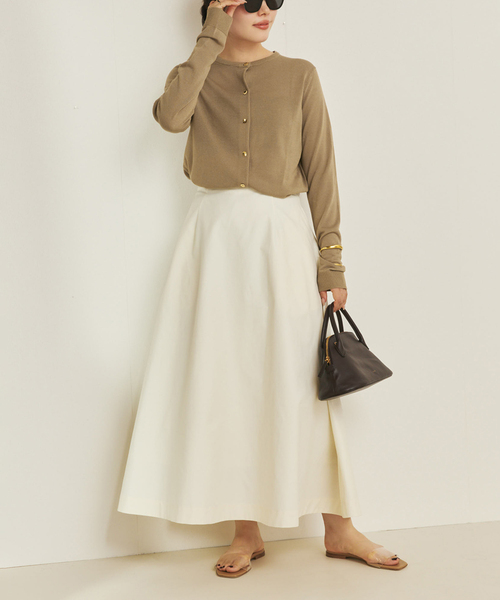 plage（プラージュ）の「cotton/ny minimal スカート（スカート・レディース・ネイビー/ホワイト・38/36/34）」の4枚目の写真