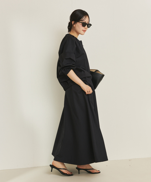plage（プラージュ）の「cotton/ny minimal スカート（スカート・レディース・ネイビー/ホワイト・38/36/34）」の6枚目の写真