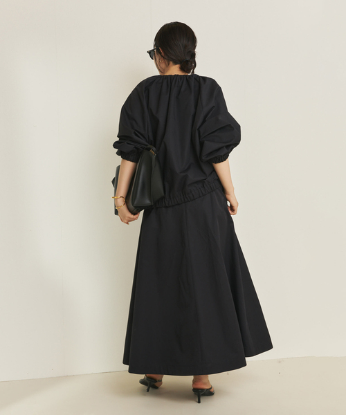plage（プラージュ）の「cotton/ny minimal スカート（スカート・レディース・ネイビー/ホワイト・38/36/34）」の8枚目の写真