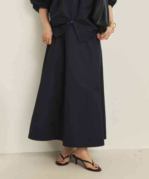 plage（プラージュ）の「cotton/ny minimal スカート（スカート・レディース・ネイビー/ホワイト・38/36/34）」の9枚目の写真