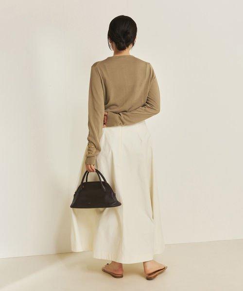 plage（プラージュ）の「cotton/ny minimal スカート（スカート・レディース・ネイビー/ホワイト・38/36/34）」の16枚目の写真
