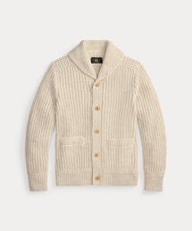 RRL ダブルアールエル　ショールカラーカーディガン　オフホワイト　S　リネン混 楽天市場】RRL(ダブルアールエル ラルフローレン)ショールカラー