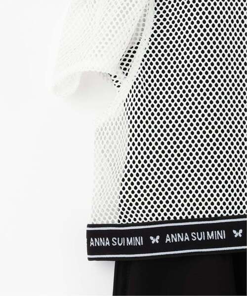 ANNA SUI mini（アナスイ・ミニ）の「メッシュTシャツ＋ワンピース【接触冷感・UVカット】（ワンピース・キッズ・サックスブルー/ブラック・120cm/150cm/140cm/130cm/160cm）」の7枚目の写真