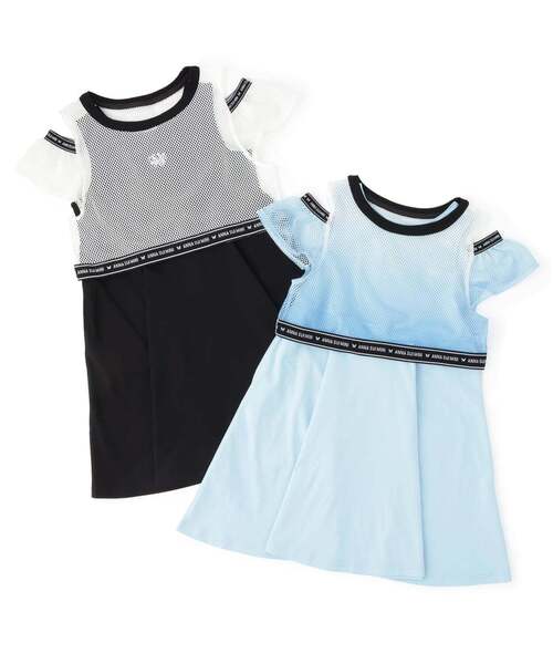 ANNA SUI mini（アナスイ・ミニ）の「メッシュTシャツ＋ワンピース【接触冷感・UVカット】（ワンピース・キッズ・サックスブルー/ブラック・120cm/150cm/140cm/130cm/160cm）」の12枚目の写真