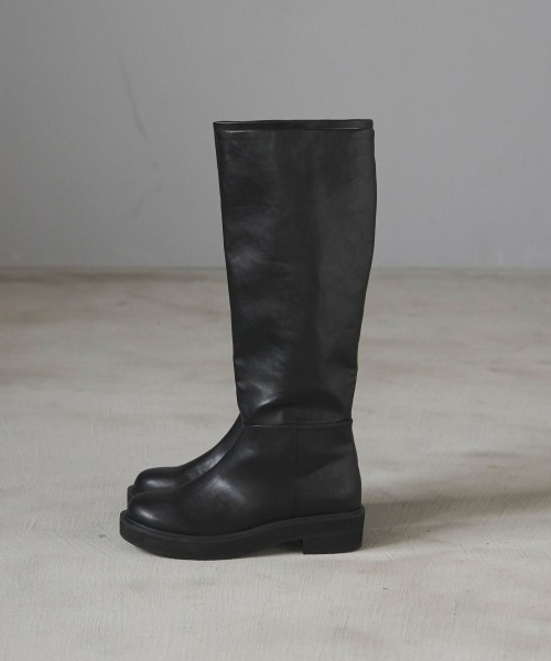 anuke（アンヌーク）の「anuke　Ecoleather Long Boots エコレザーロングブーツ/62521007（ブーツ・レディース・ブラック・36/38/37）」の19枚目の写真