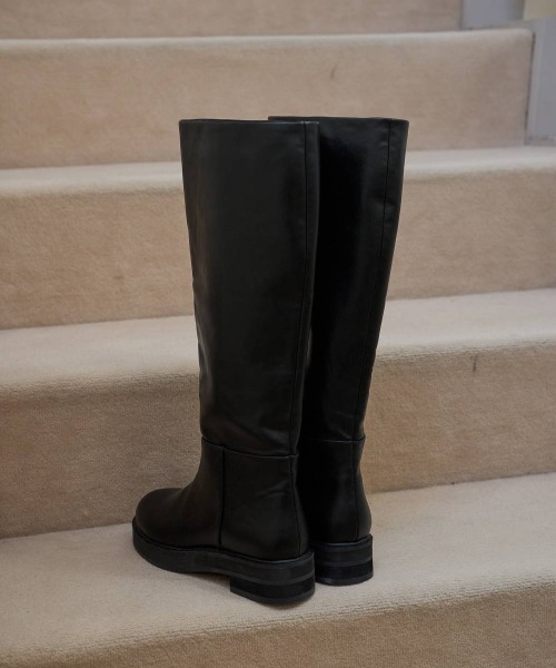 anuke（アンヌーク）の「anuke　Ecoleather Long Boots エコレザーロングブーツ/62521007（ブーツ・レディース・ブラック・36/38/37）」の17枚目の写真