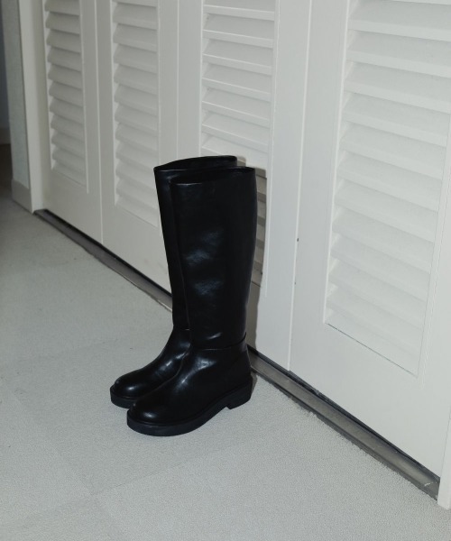 anuke（アンヌーク）の「anuke　Ecoleather Long Boots エコレザーロングブーツ/62521007（ブーツ・レディース・ブラック・36/38/37）」の18枚目の写真